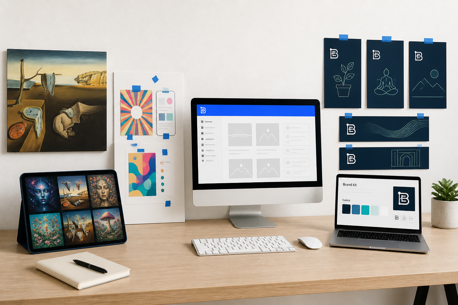 Hero for Brandiseer vs Midjourney, DALL·E, and Canva: Which Is Actually On-Brand?