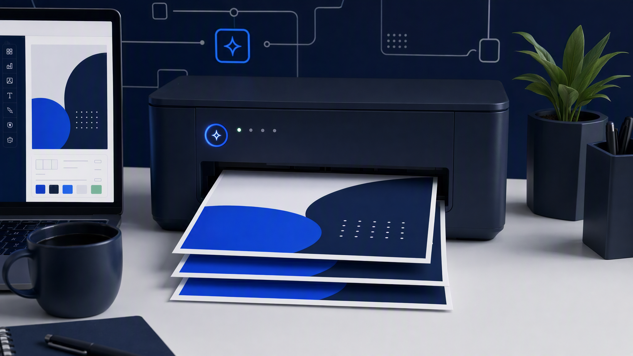 Generating and printing matching ads from a locked kit